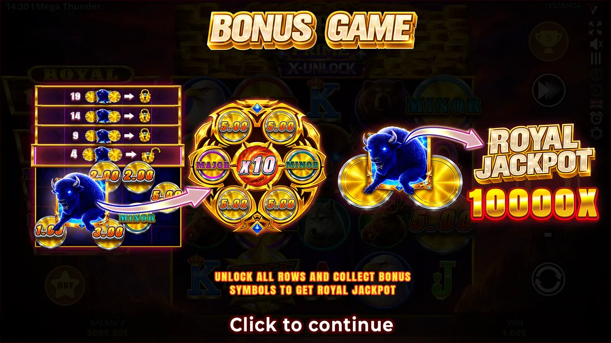 Wie Buffalo Prime X-Unlock funktioniert — Buffalo Prime X-Unlock gameplay screenshot